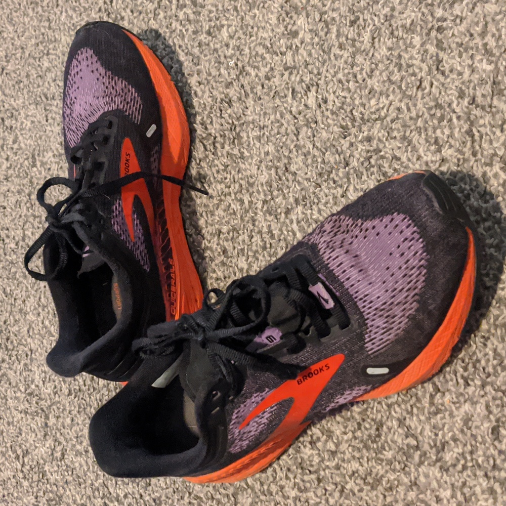 Brooks Launch CTS 9 Running Shoes Black Purple Red Size 7